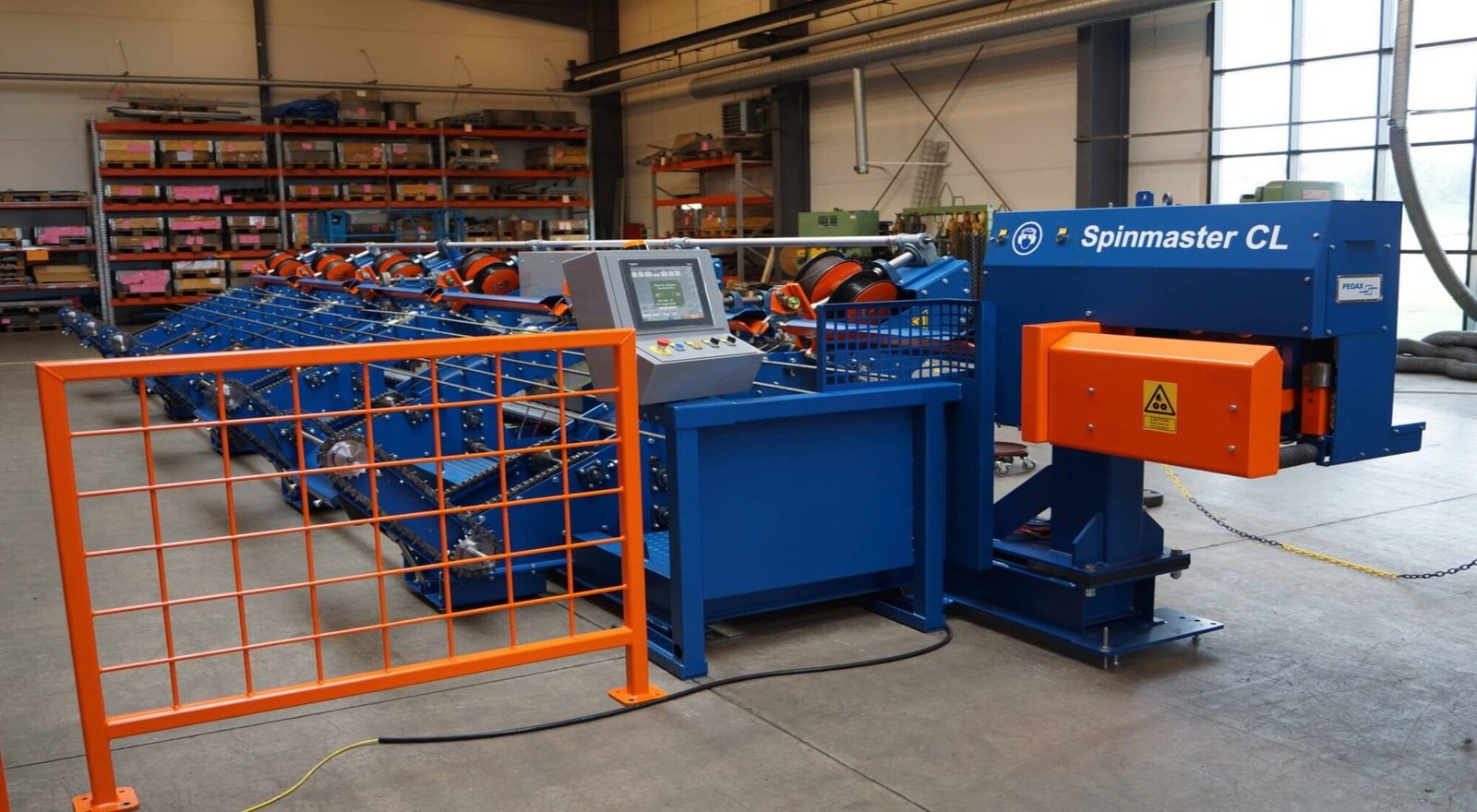 Spinmaster machine line in operation